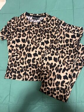 Fancy Homebody Leopard Print Lounge Set - Women's Set